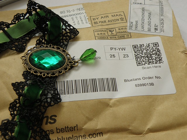 náhrdelník na balíčku